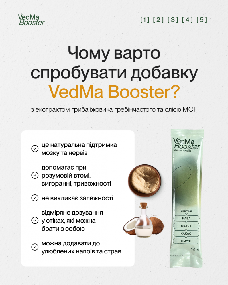 Додавання VedmaBooster у каву — функціональний напій для енергії та фокусу