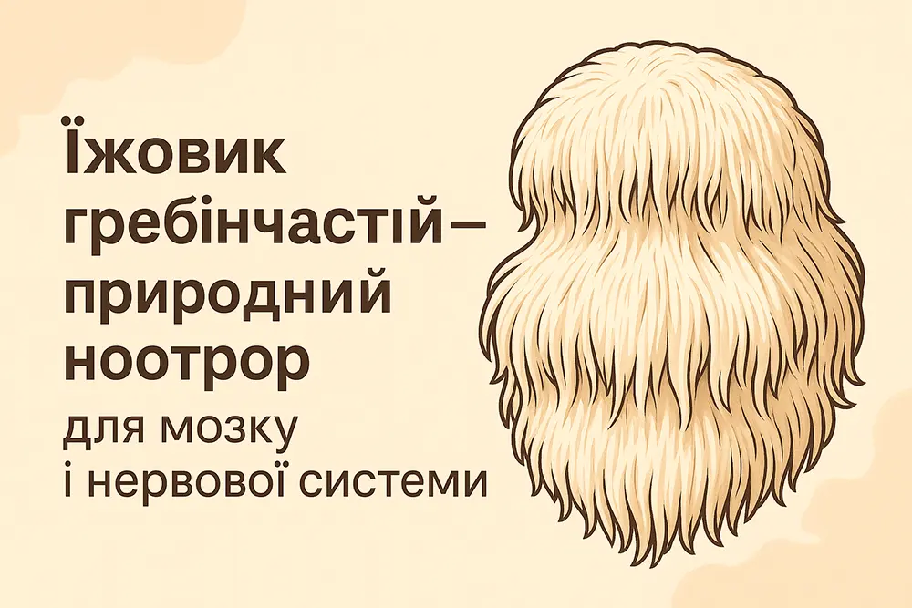 Їжовик гребінчастий – природний ноотроп